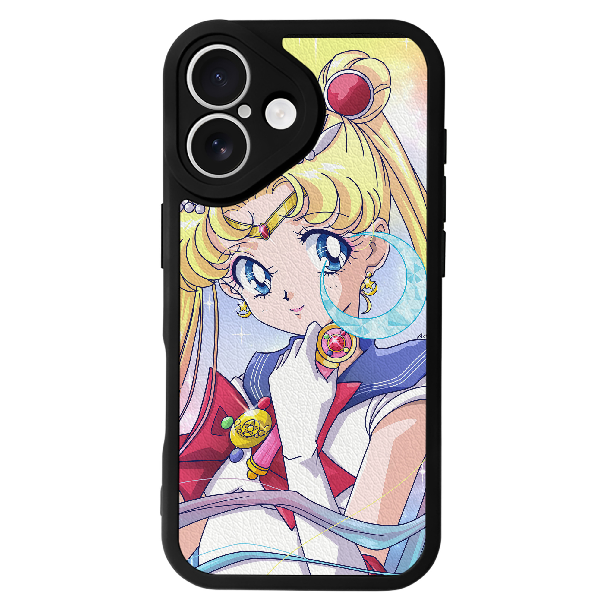 （画像用） 美少女戦士セーラームーン Sailor Moon 【iPhone 16シリーズ対応】シリコンスマホケース（レザー調） 材質：シリコン